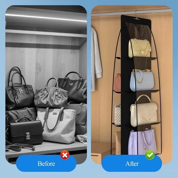 Purse Hanger and Handbag Organizer for Space Saving - Picture 3 of 3